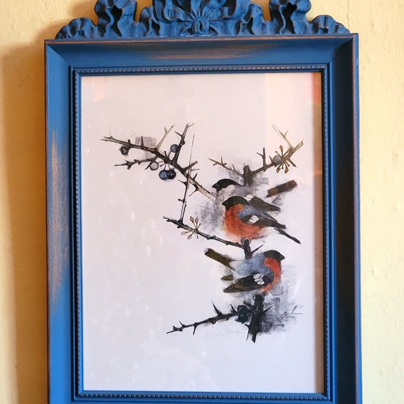 Vintage Multimedia Art with Distressed Frame - Picture 10 of 11